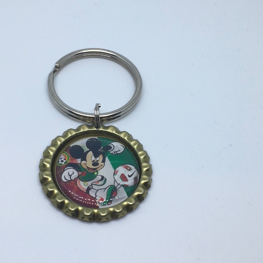Soccer themed keychain